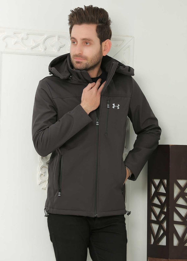 Sanaulla Exclusive Range  Casual Men Jackets -  SU21MJ 601 Dark Grey