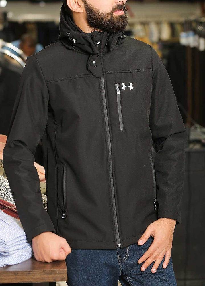 Sanaulla Exclusive Range Polyester Casual Men Jackets -  SU21MJ Jacket 601 Black