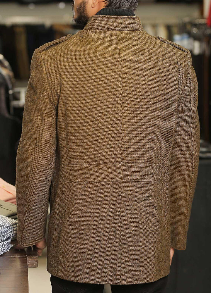 Sanaulla Exclusive Range Wool Casual Jackets for Men -  SU21MJ Jacket 9510 Brown