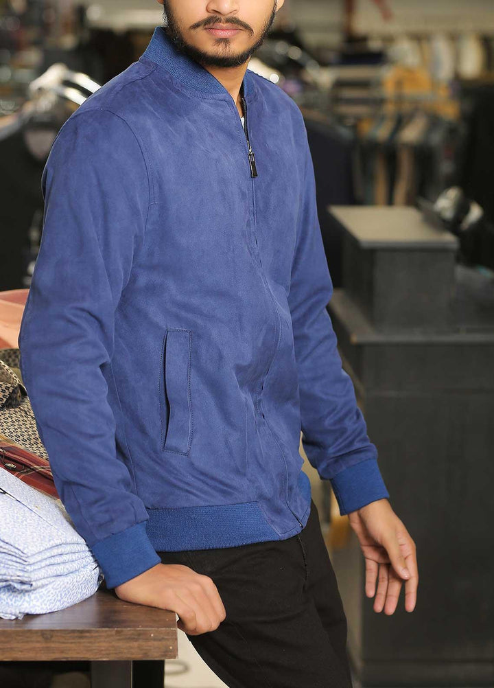 Sanaulla Exclusive Range Polyester Casual Men Jackets -  SU21MJ Jacket D-03 R Blue