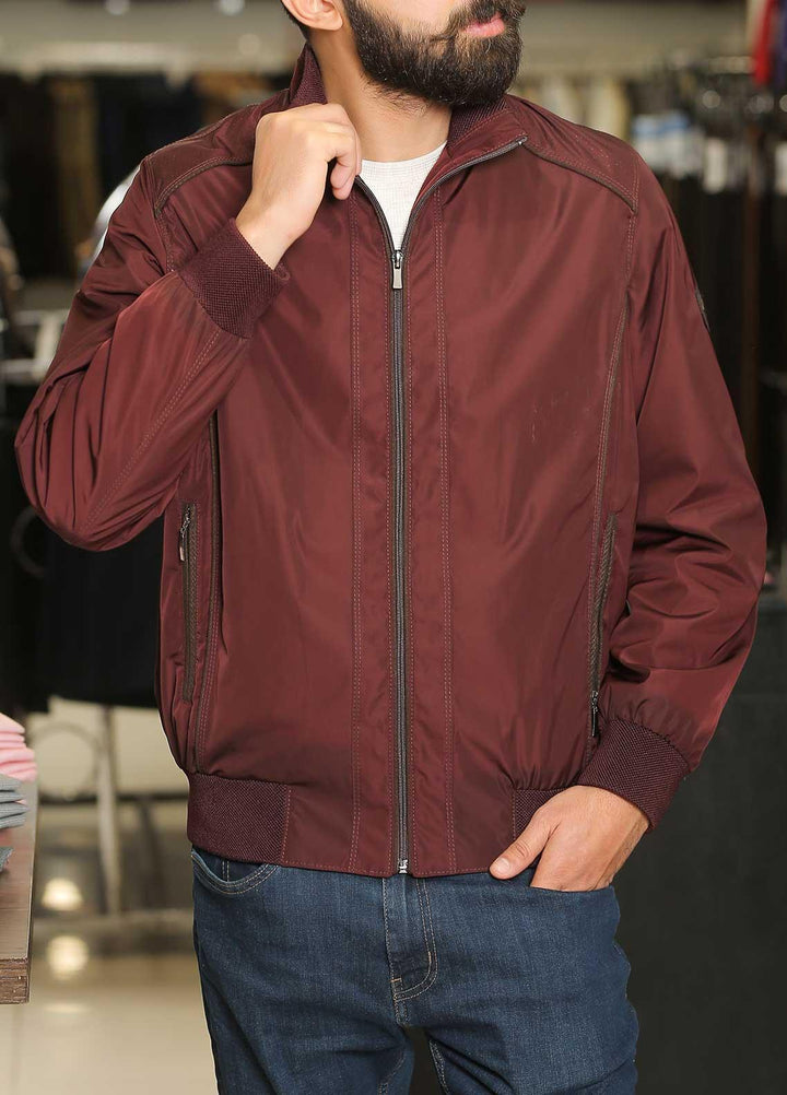 Sanaulla Exclusive Range Parashoot Casual Jackets for Men -  SU21MJ Jacket D-4497 Maroon