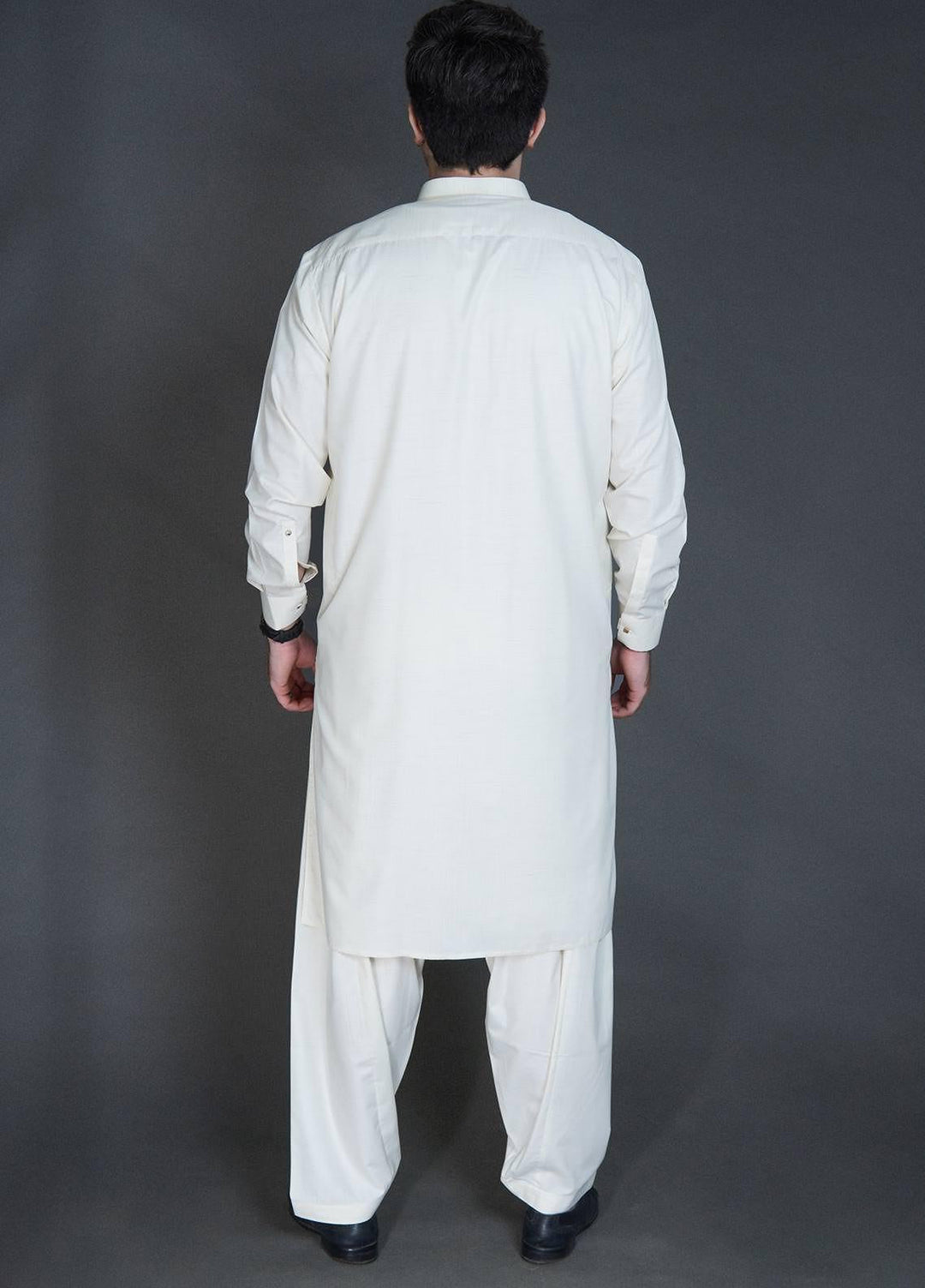 Sanaulla Exclusive Range Wash N Wear Formal Kameez Shalwar for Men -  C-9080 Cream