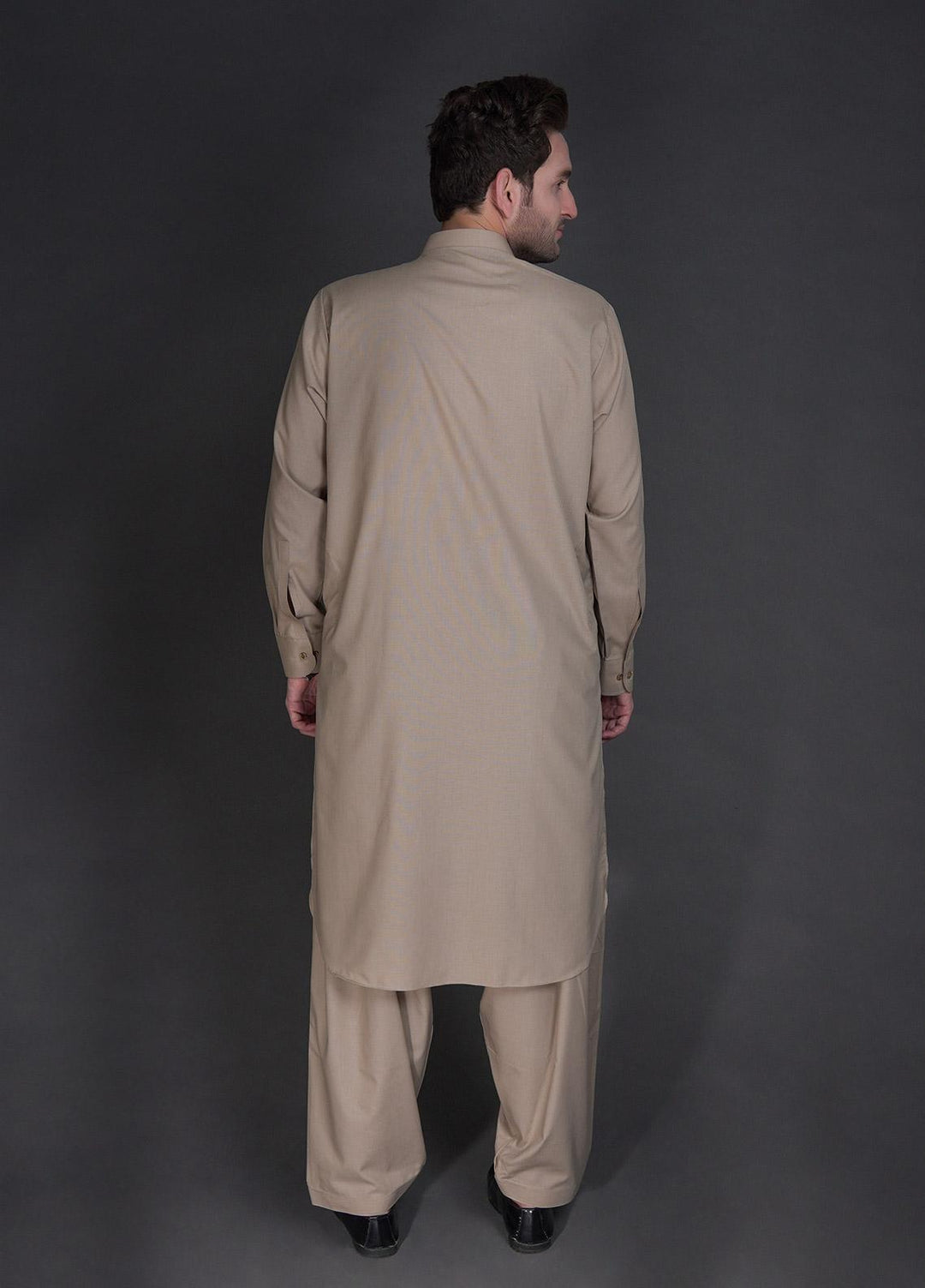 Sanaulla Exclusive Range Wash N Wear Formal Men Kameez Shalwar -  757 Fawn