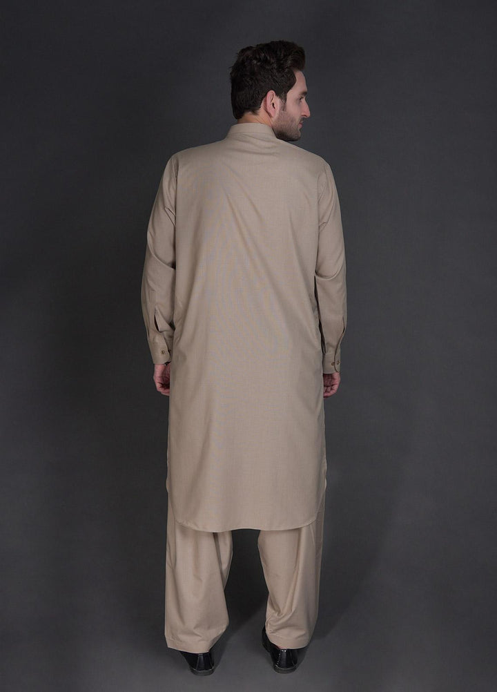 Sanaulla Exclusive Range Wash N Wear Formal Men Kameez Shalwar -  757 Fawn