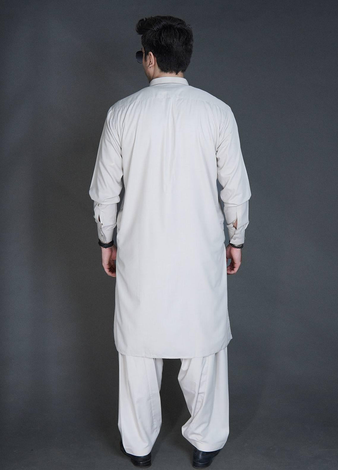 Sanaulla Exclusive Range Wash N Wear Formal Men Kameez Shalwar -  C-9080 Fawn