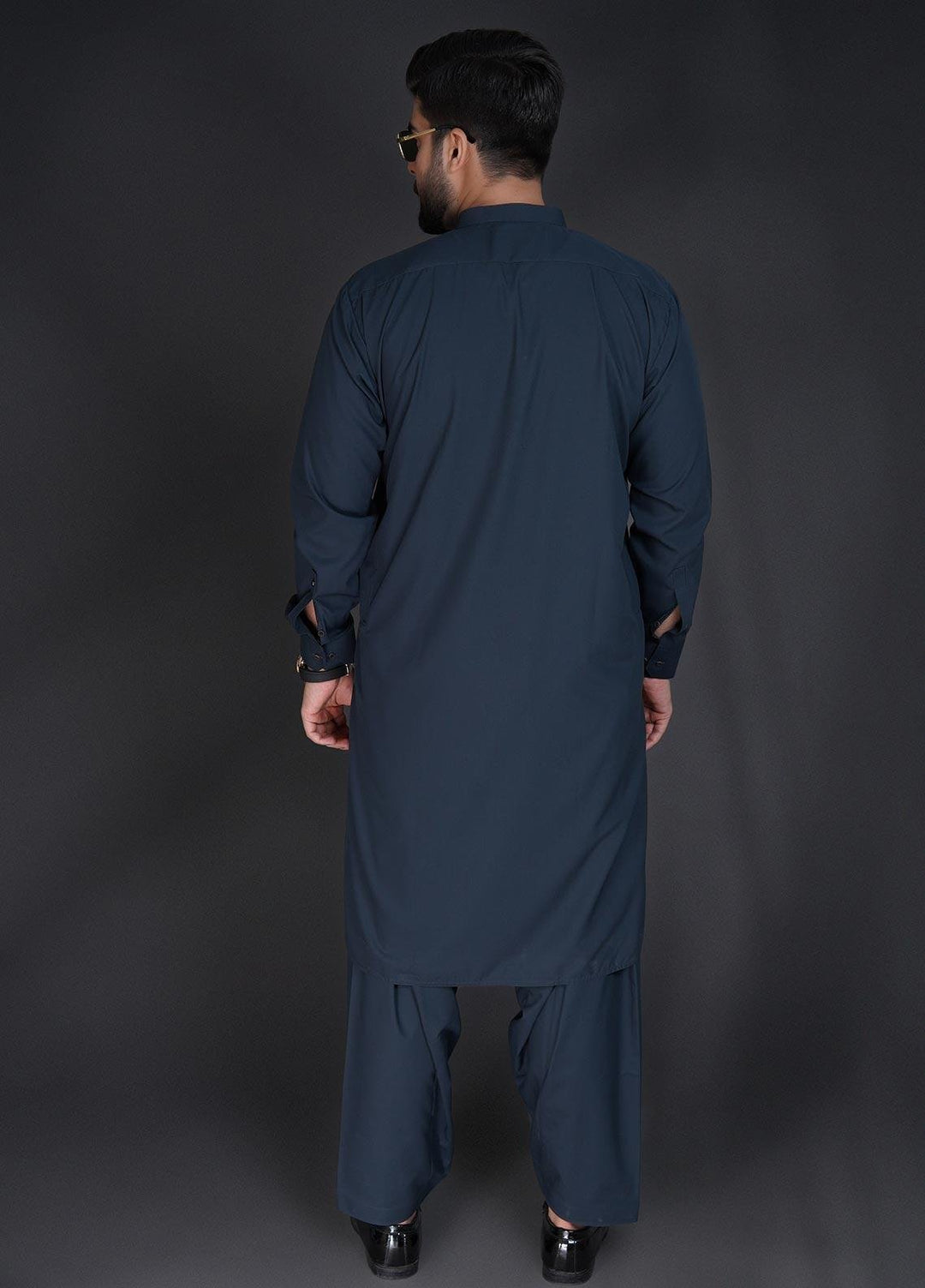 Sanaulla Exclusive Range Wash N Wear Formal Men Kameez Shalwar -  C-9165 Sea Green