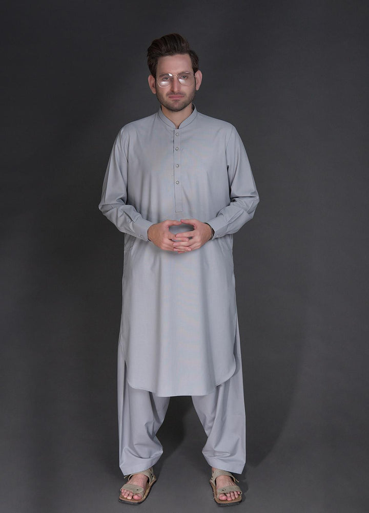 Sanaulla Exclusive Range Wash N Wear Formal Kameez Shalwar for Men -  757 Grey