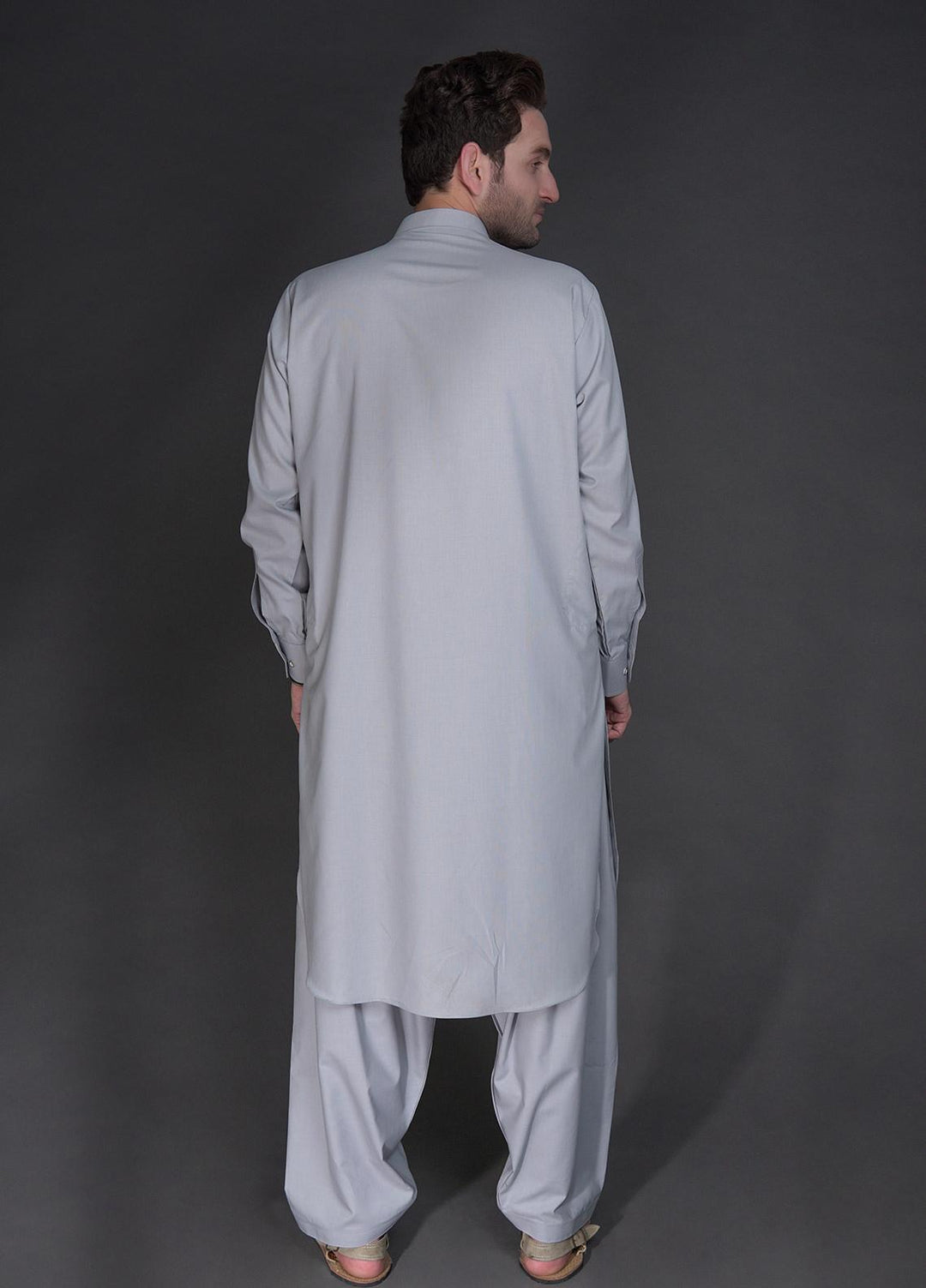 Sanaulla Exclusive Range Wash N Wear Formal Kameez Shalwar for Men -  757 Grey
