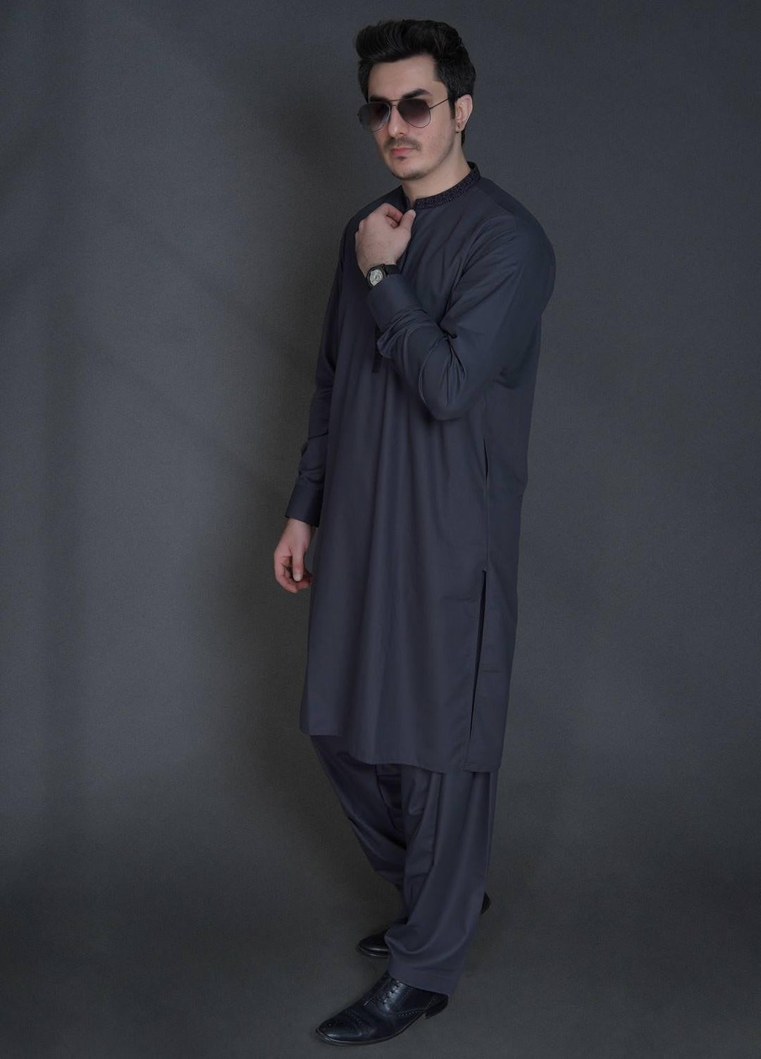 Sanaulla Exclusive Range Wash N Wear Formal Kameez Shalwar for Men -  FD-4053 Maeshia