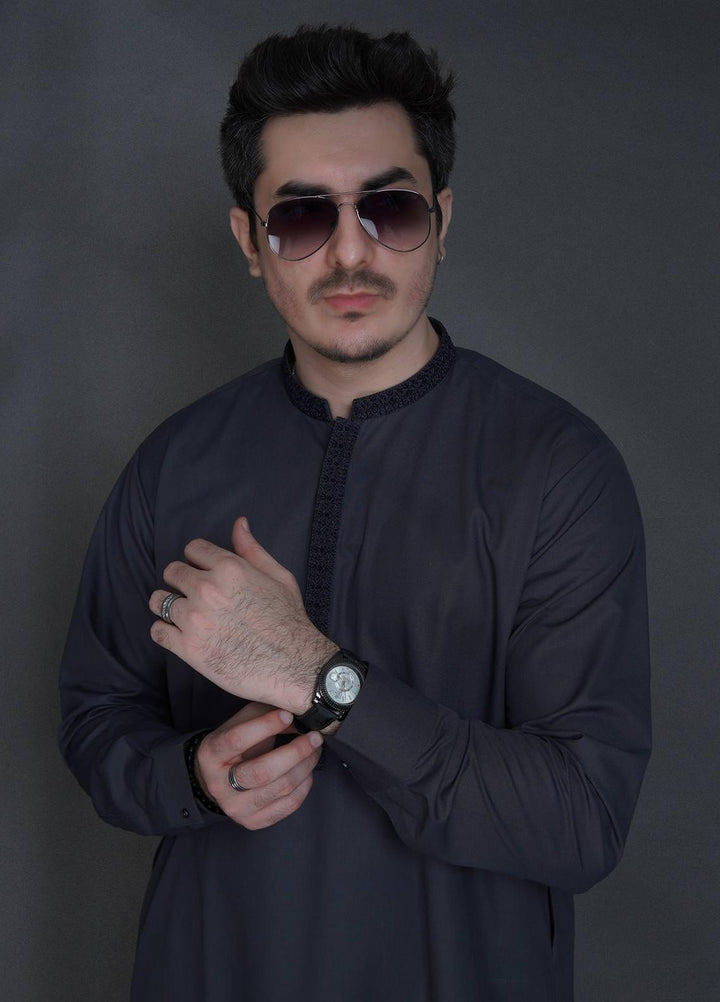 Sanaulla Exclusive Range Wash N Wear Formal Kameez Shalwar for Men -  FD-4053 Maeshia