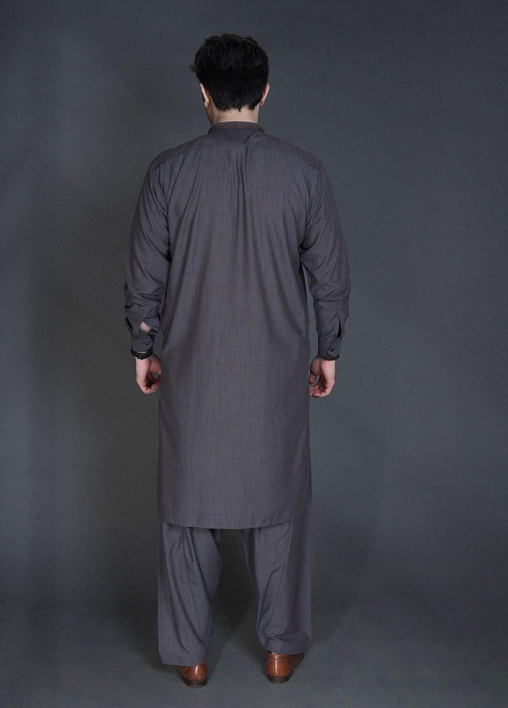 Sanaulla Exclusive Range Wash N Wear Formal Kameez Shalwar for Men -  C-9339 Navy Blue