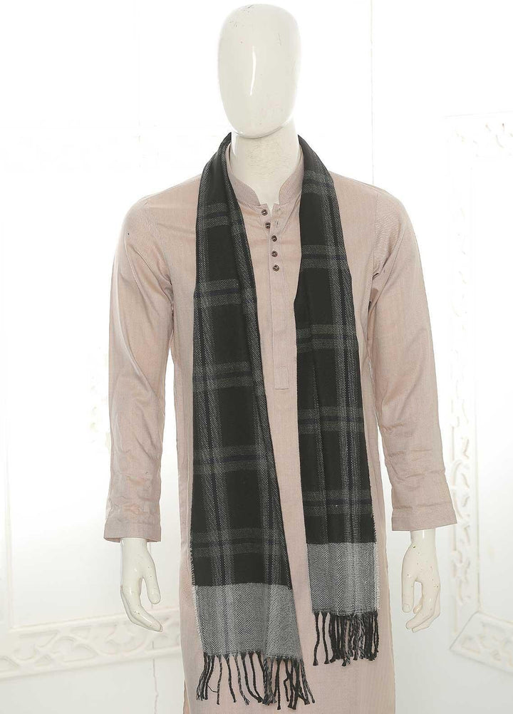 Sanaulla Exclusive Range    Muffler SU21MM Black-D-03 - Mens Mufflers