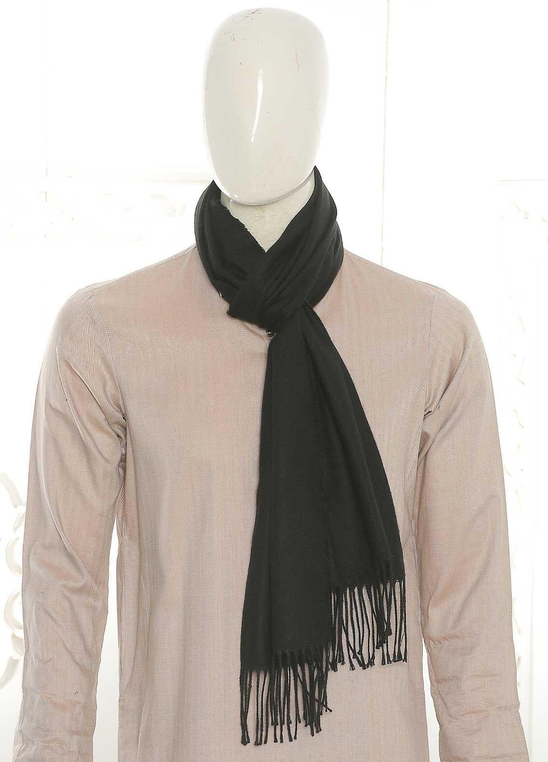 Sanaulla Exclusive Range    Muffler SU21MM Black-D-04 - Mens Mufflers