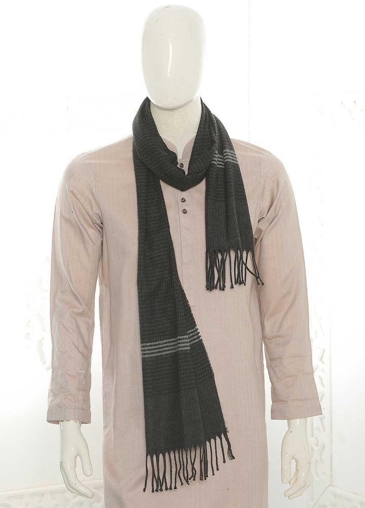 Sanaulla Exclusive Range    Muffler SU21MM Black-D-07 - Mens Mufflers