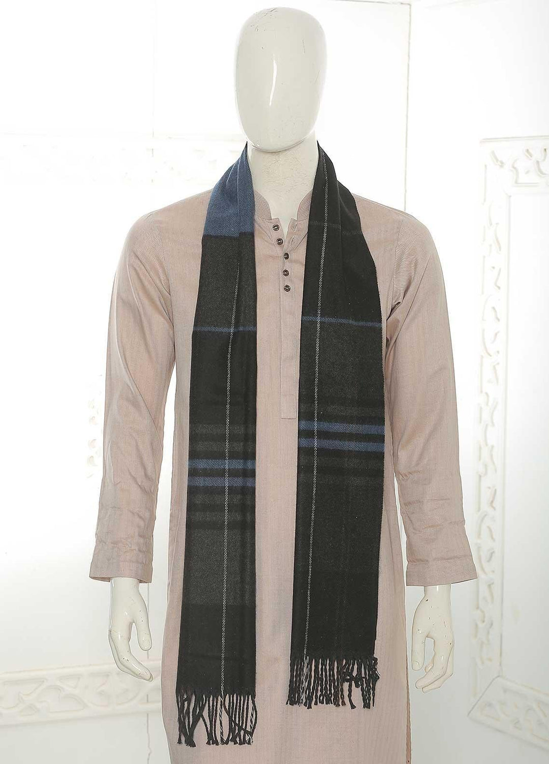 Sanaulla Exclusive Range    Muffler SU21MM Blue-D-04 - Mens Mufflers