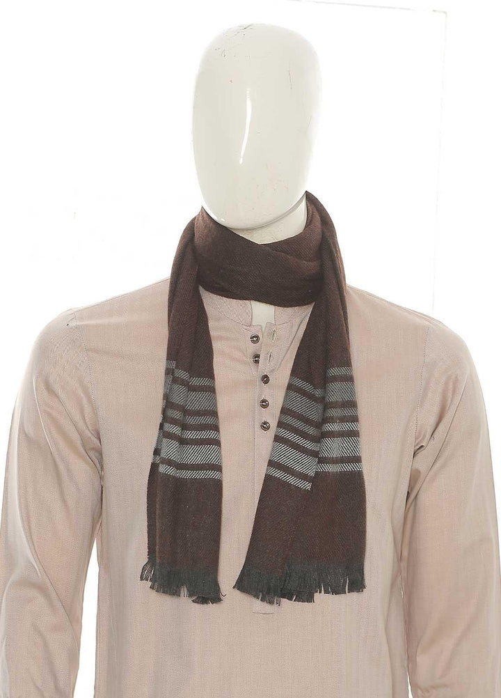 Sanaulla Exclusive Range    Muffler SU21MM Brown-D-01 - Mens Mufflers