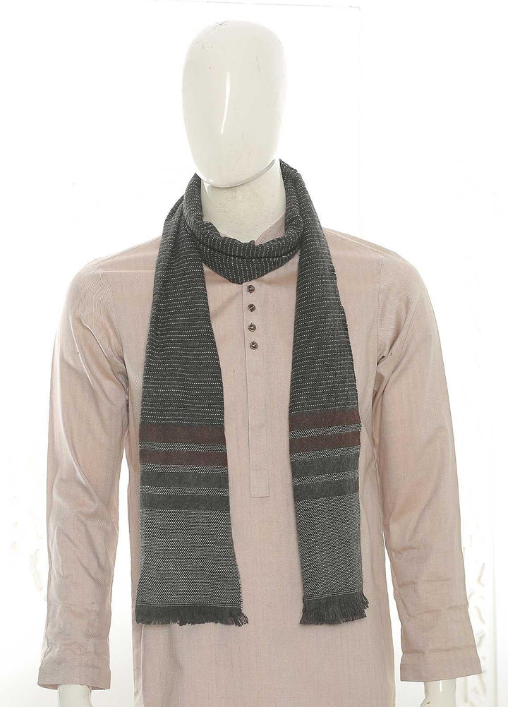 Sanaulla Exclusive Range    Muffler SU21MM Grey-D-10 - Mens Mufflers