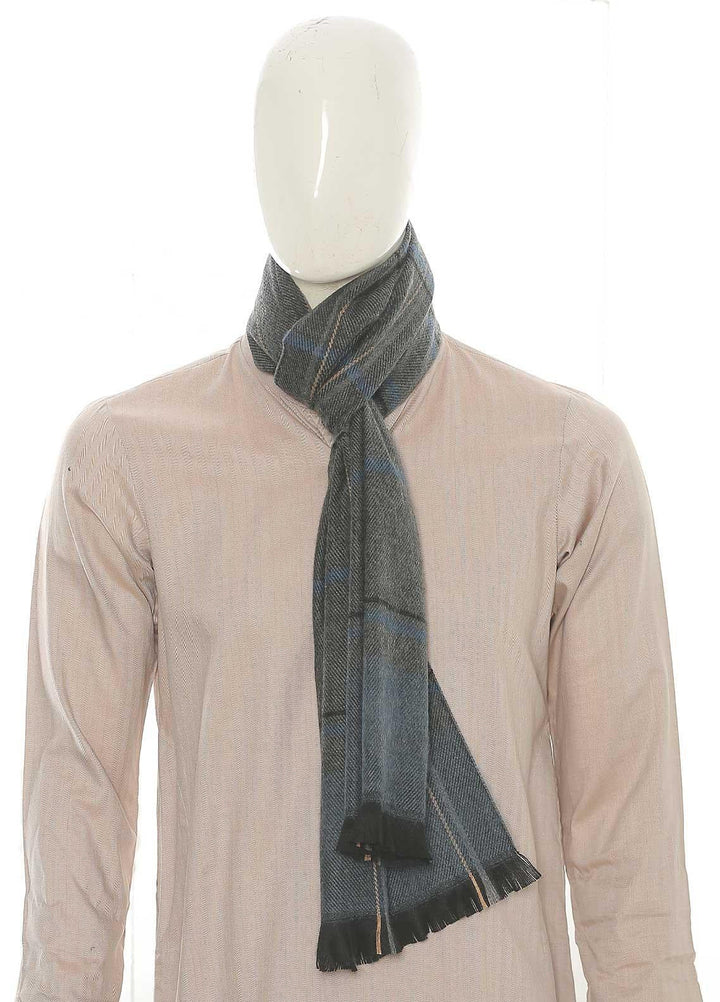 Sanaulla Exclusive Range    Muffler SU21MM Grey-D-12 - Mens Mufflers