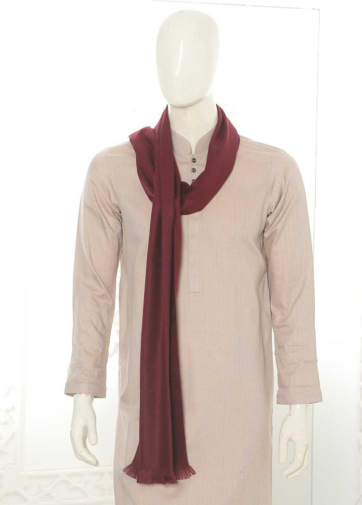 Sanaulla Exclusive Range    Muffler SU21MM Mehroon-D-01 - Mens Mufflers