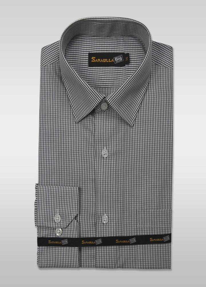 Sanaulla Exclusive Range Cotton Casual Shirts for Men -  008-D-Grey