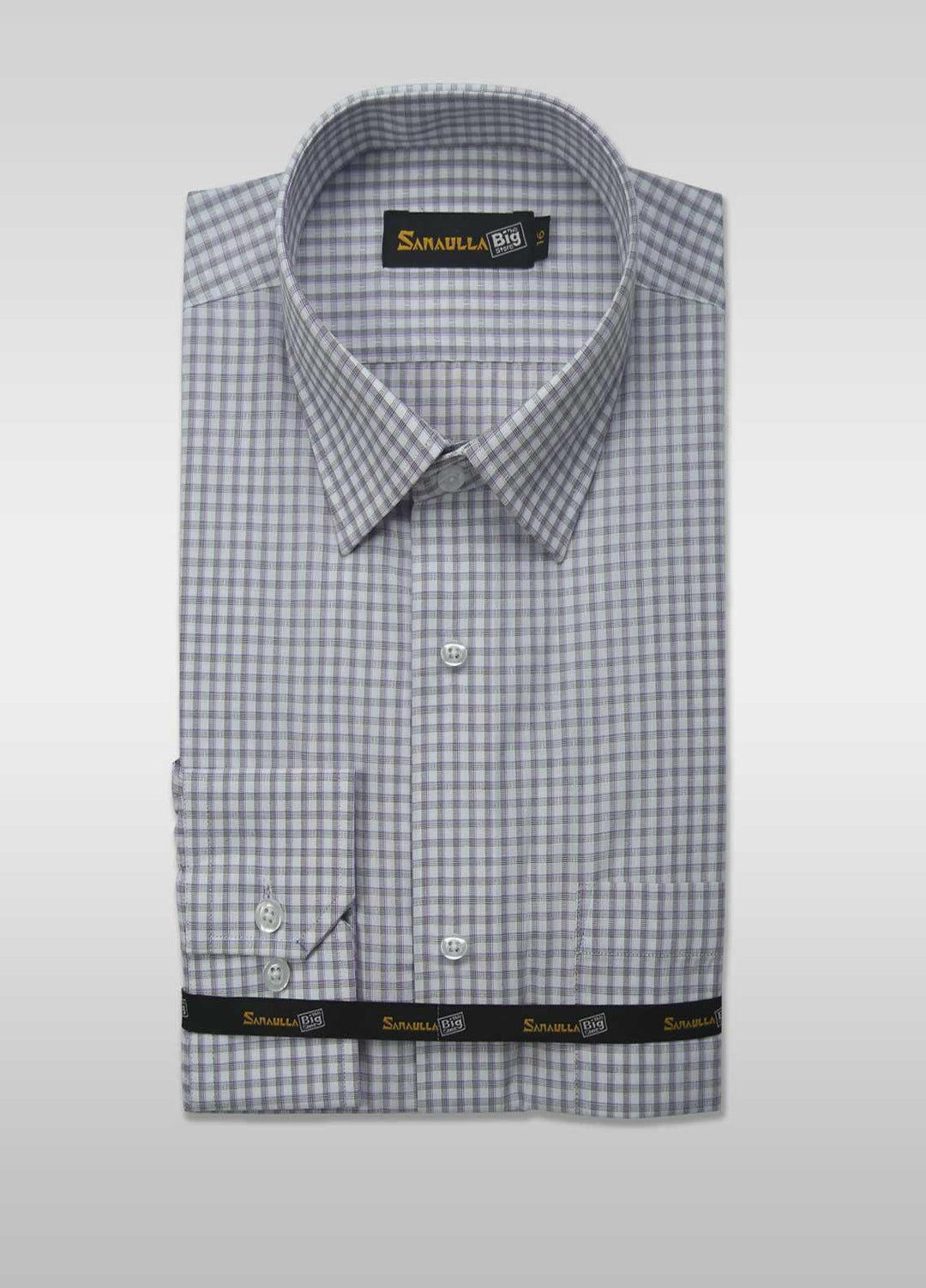 Sanaulla Exclusive Range Cotton Casual Shirts for Men -  011-Grey