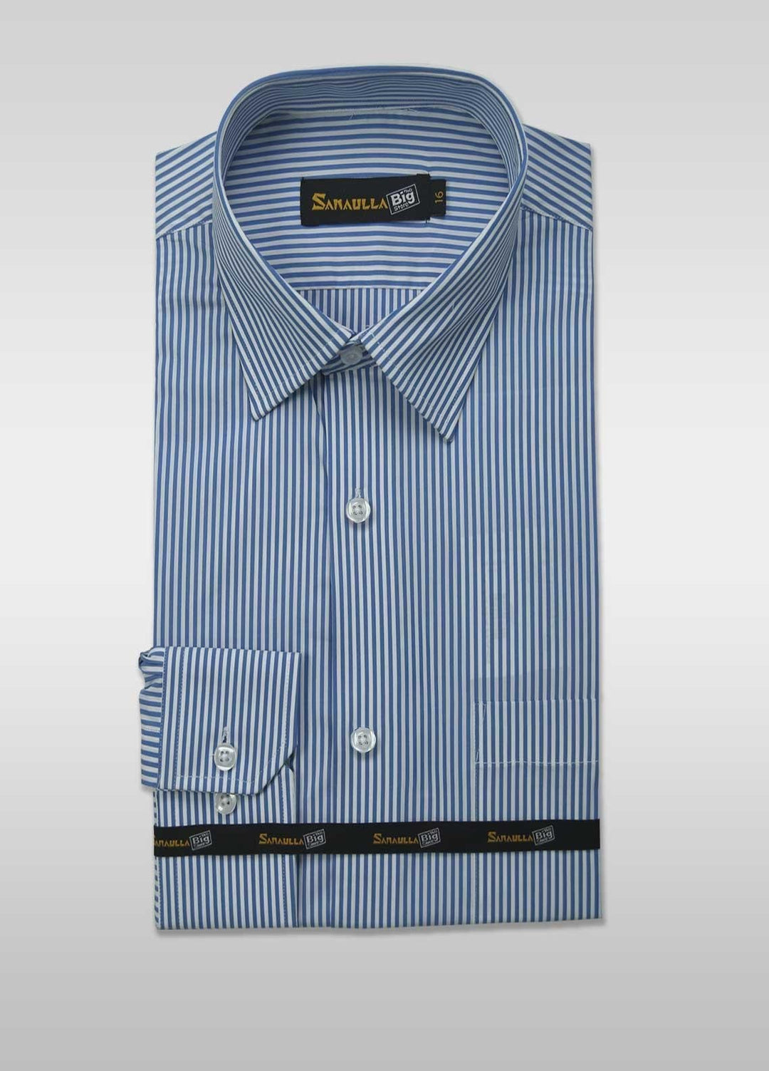 Sanaulla Exclusive Range Cotton Casual Shirts for Men -  014-Blue