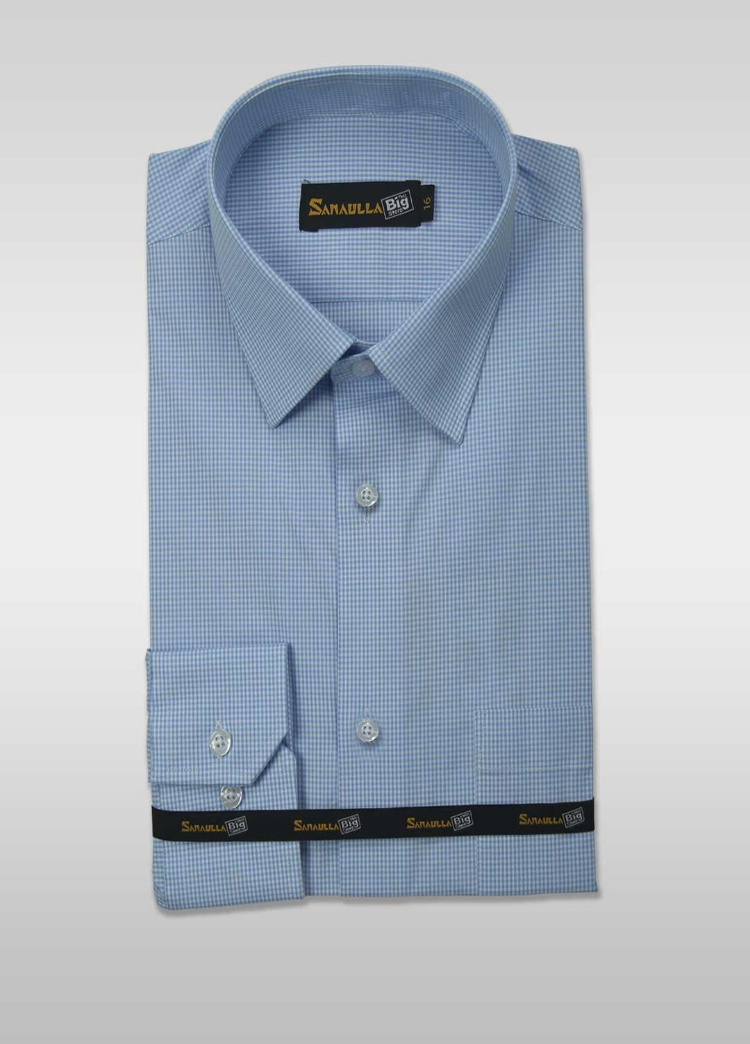 Sanaulla Exclusive Range Cotton Casual Shirts for Men -  022-Sky-Blue