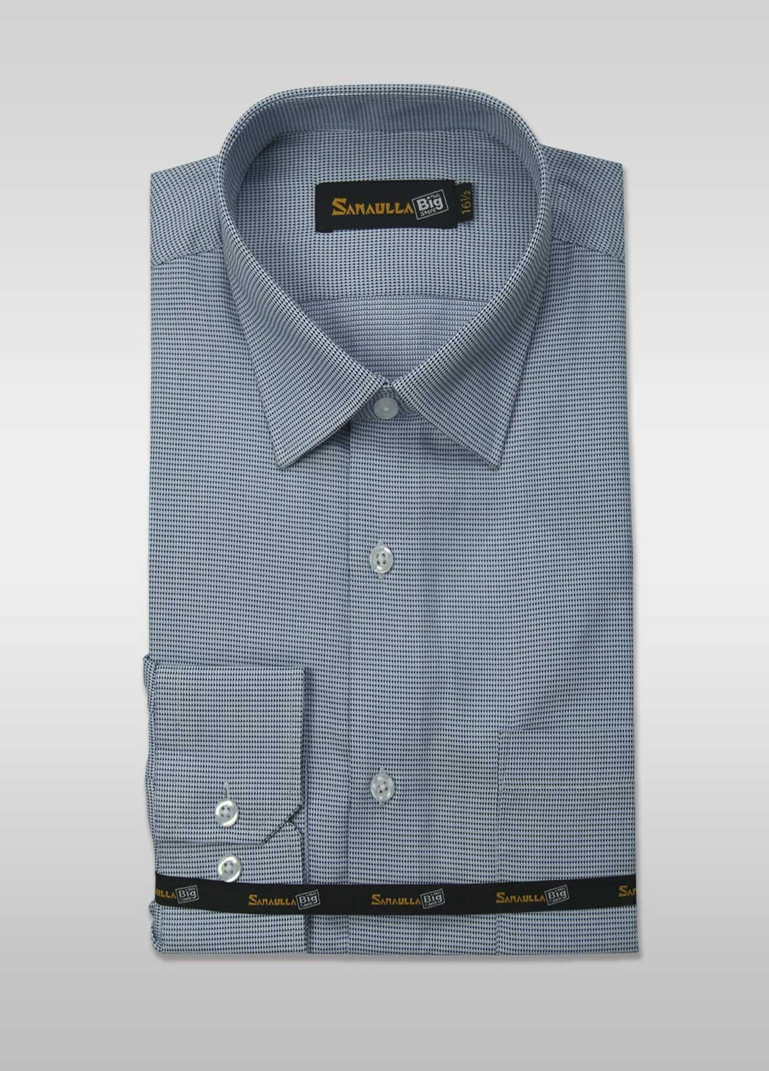 Sanaulla Exclusive Range Cotton Casual Shirts for Men -  025-D-Grey