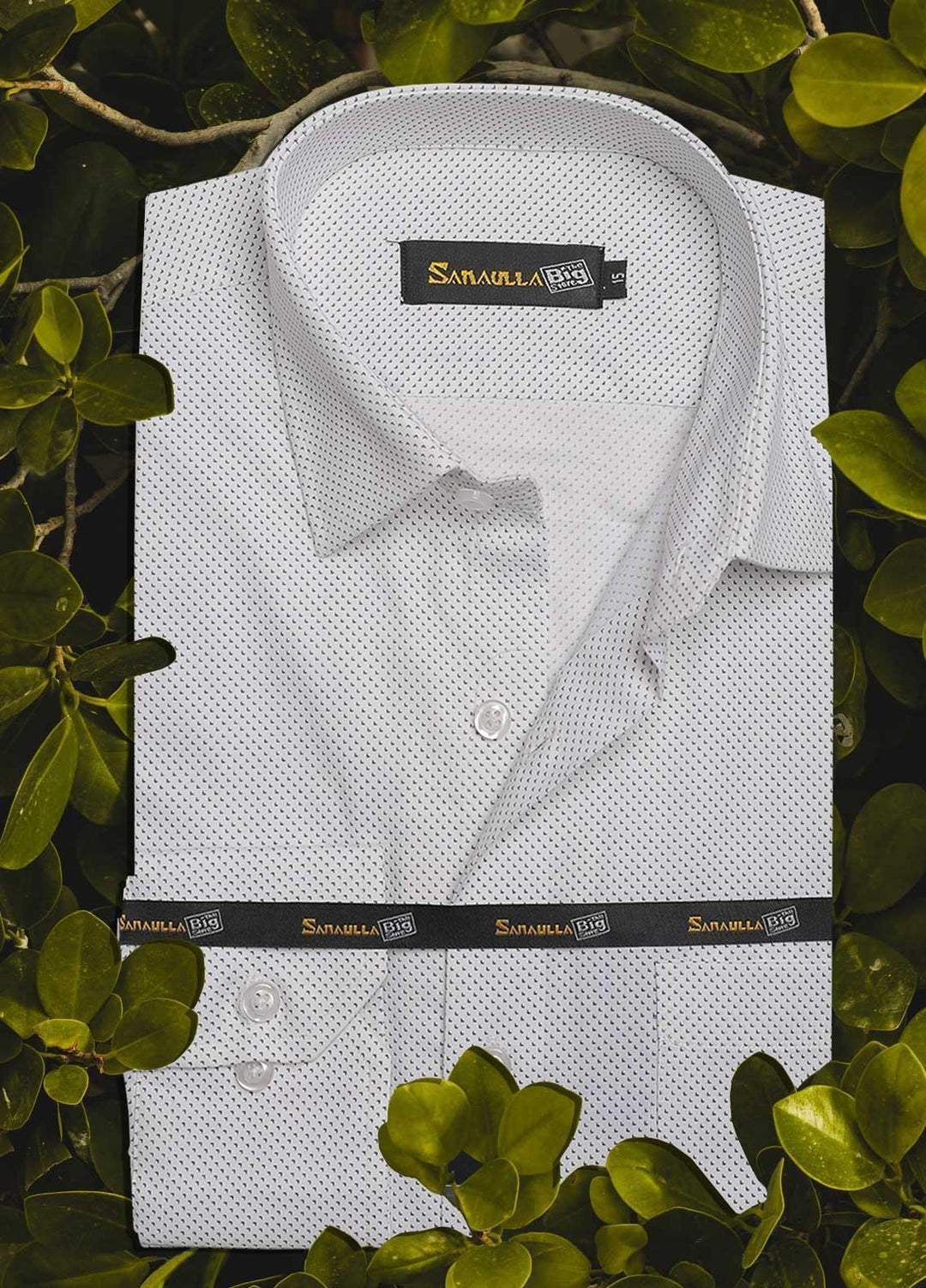 Sanaulla Exclusive Range Cotton Casual Shirts for Men -  034 Off White