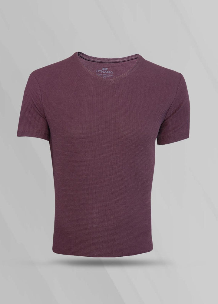 Sanaulla Exclusive Range Cotton Casual T-Shirts for Men -  T554 Maroon