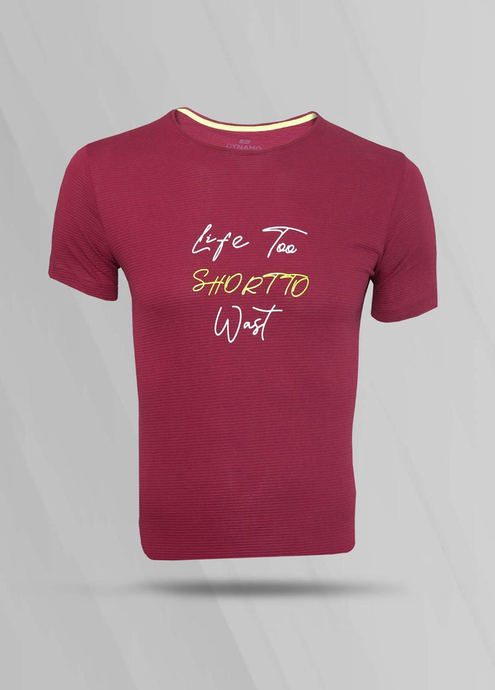 Sanaulla Exclusive Range Cotton Casual T-Shirts for Men -  T572 Red