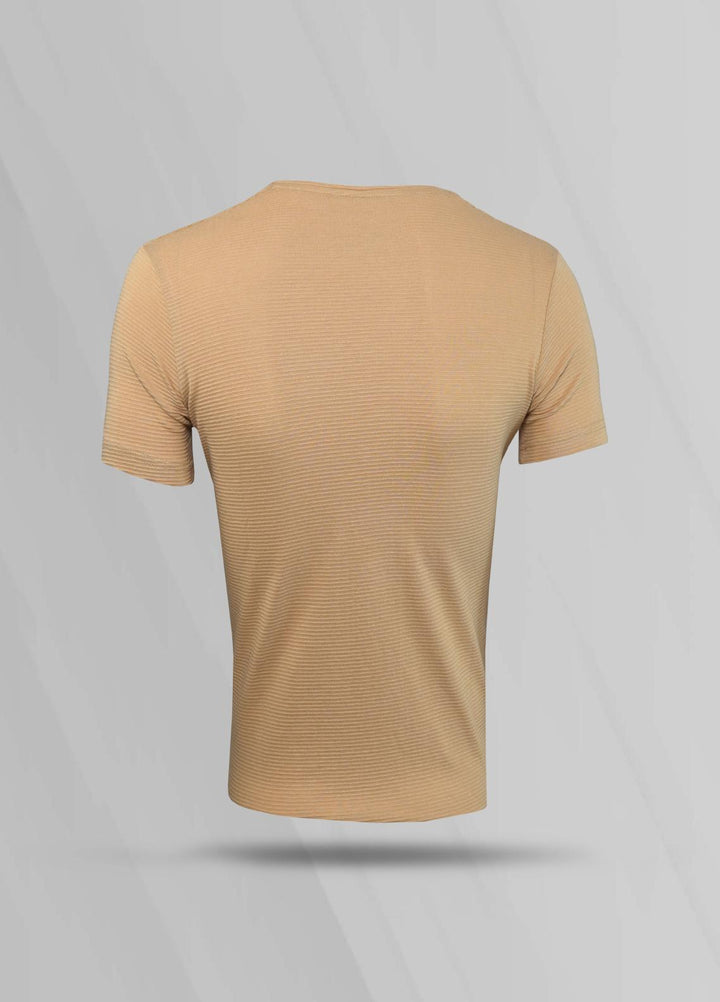 Sanaulla Exclusive Range Cotton Casual T-Shirts for Men -  T572 Yellow