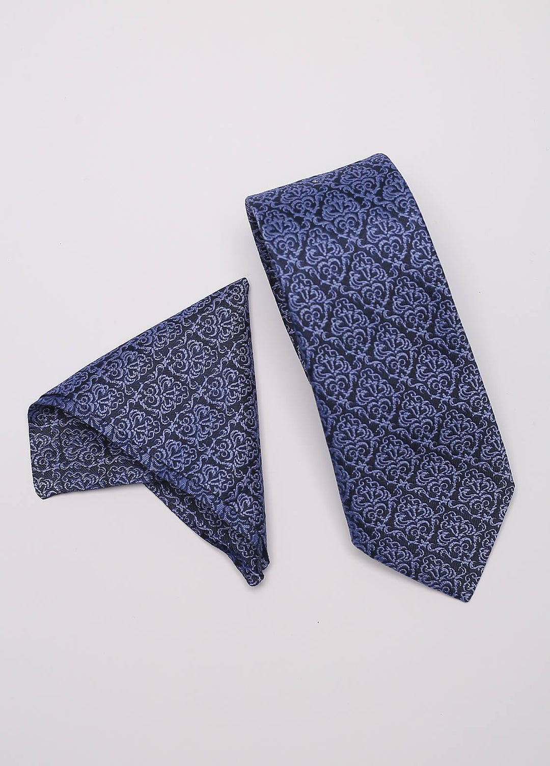 Sanaulla Exclusive Range Narrow Silk Neck Tie  SU21MT Blue-D-4 -