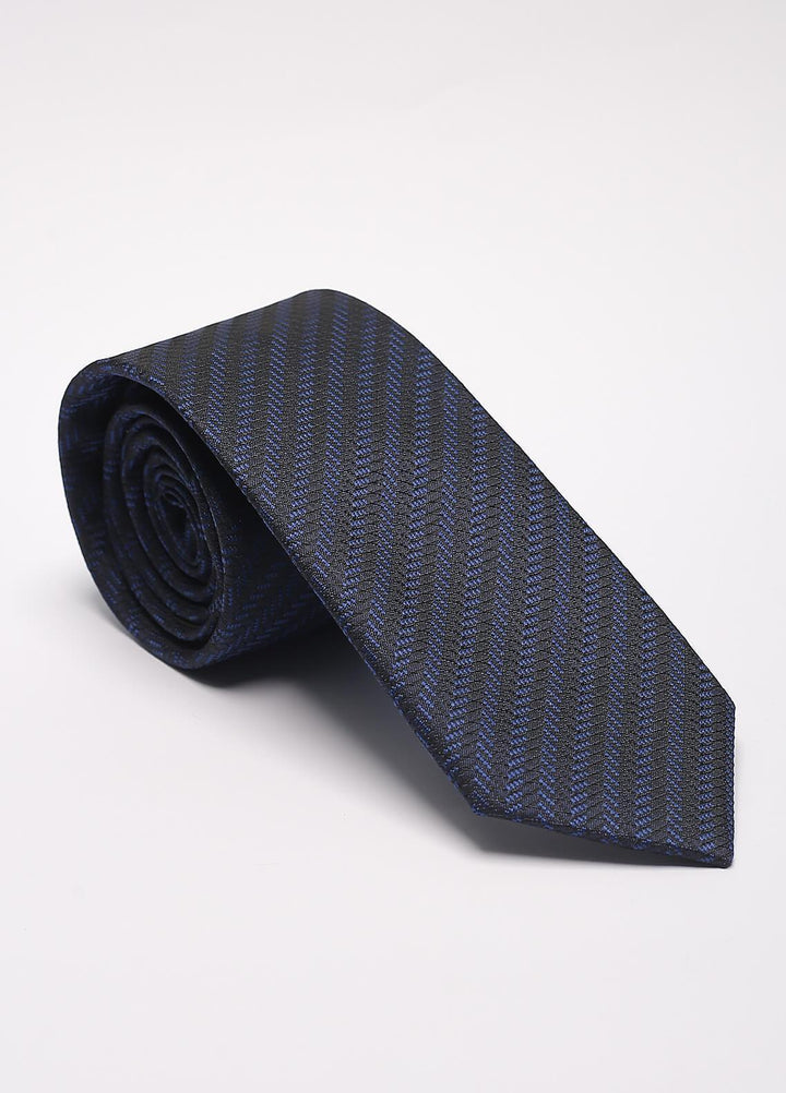 Sanaulla Exclusive Range Narrow Silk Neck Tie  SU21MT Blue-D-8 -