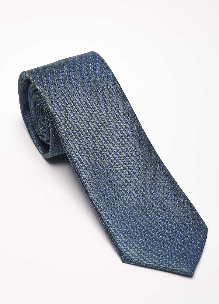 Sanaulla Exclusive Range Narrow Silk Neck Tie  SU21MT Green-D-2 -