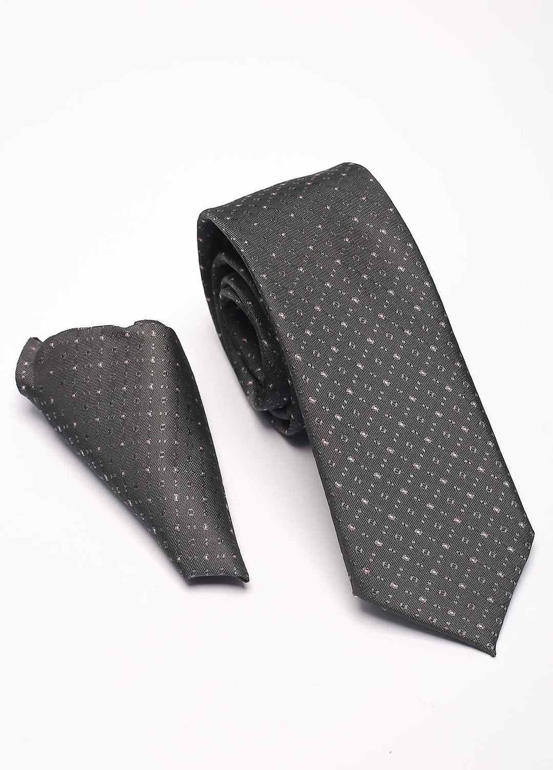 Sanaulla Exclusive Range Narrow Silk Neck Tie  SU21MT Green-D-4 -