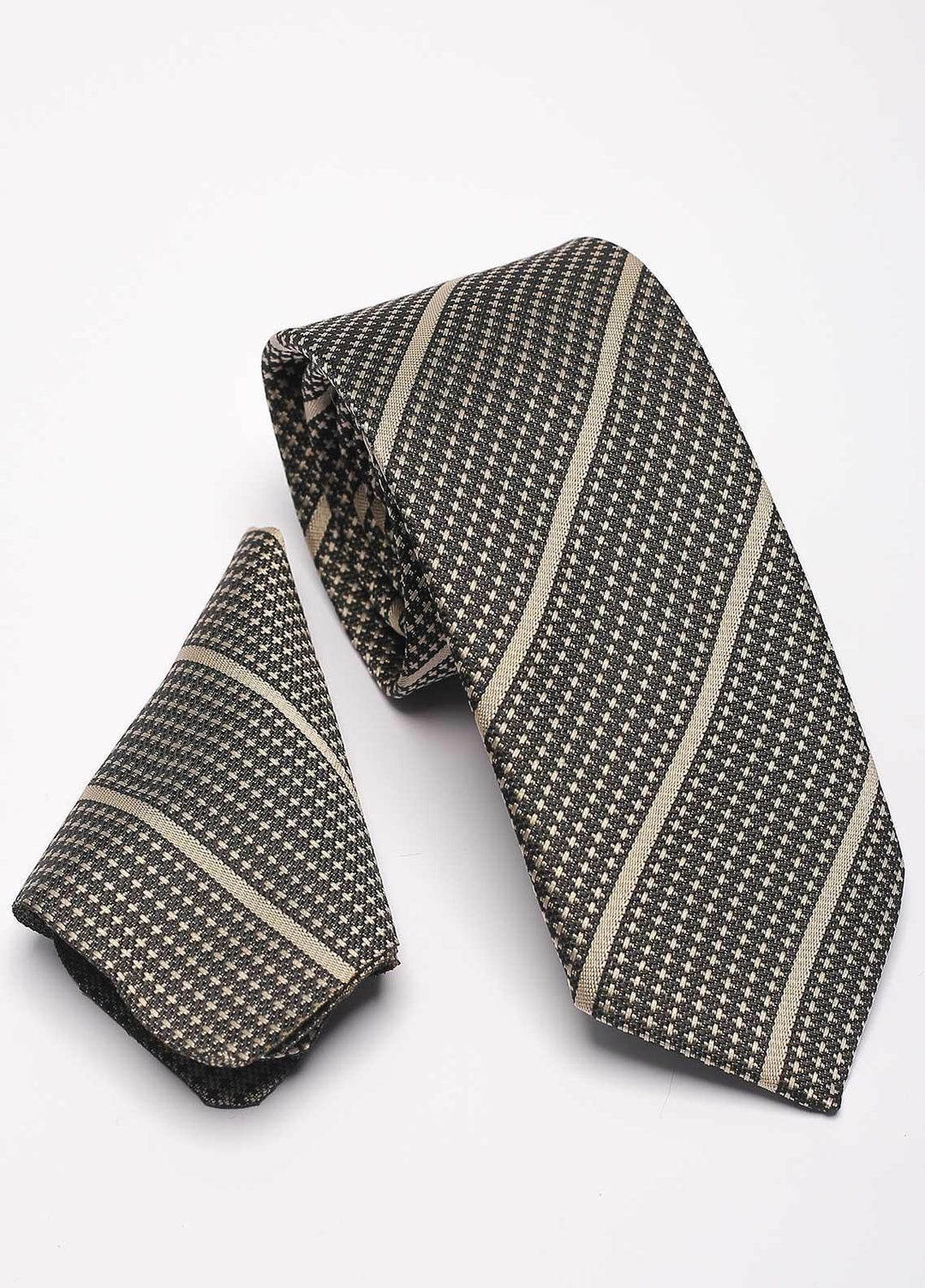 Sanaulla Exclusive Range Narrow Silk Neck Tie  SU21MT Grey-D-11 -