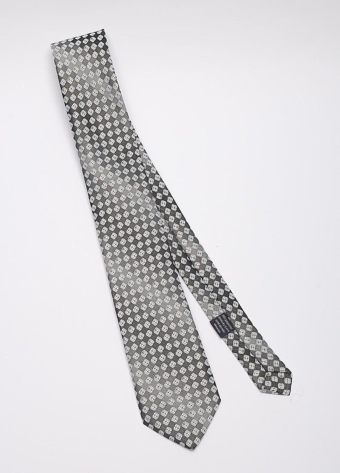 Sanaulla Exclusive Range Narrow Silk Neck Tie  SU21MT Grey-D-2 -