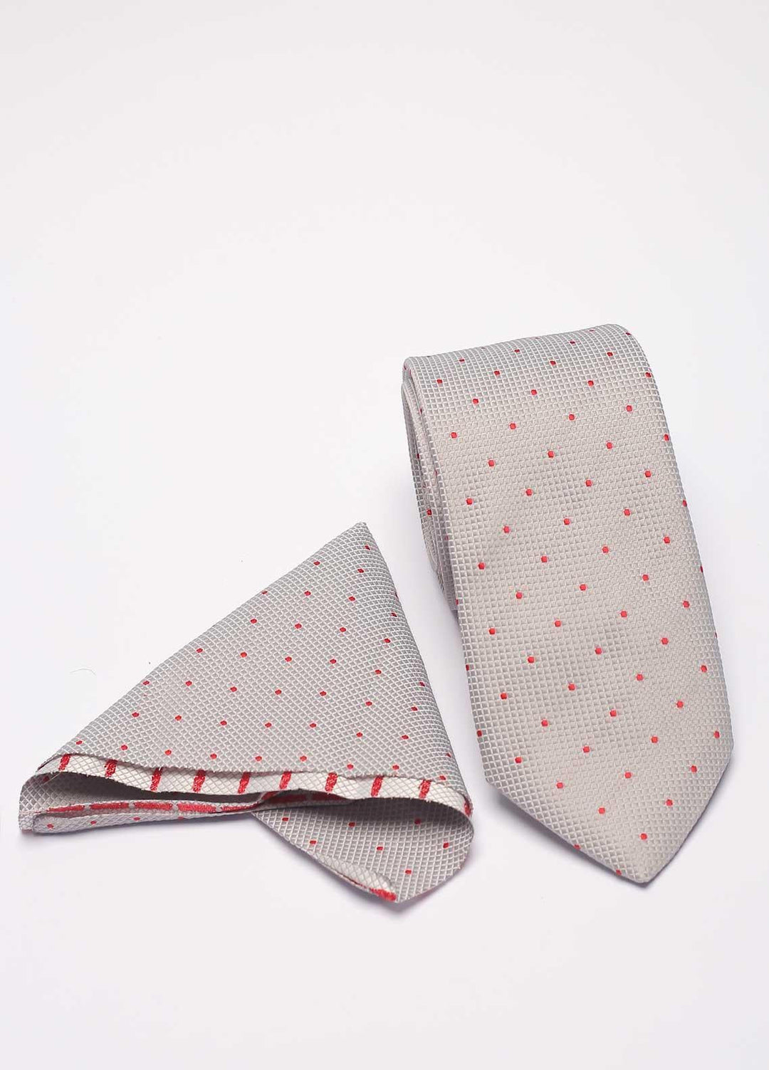 Sanaulla Exclusive Range Narrow Silk Neck Tie  SU21MT Grey-D-6 -