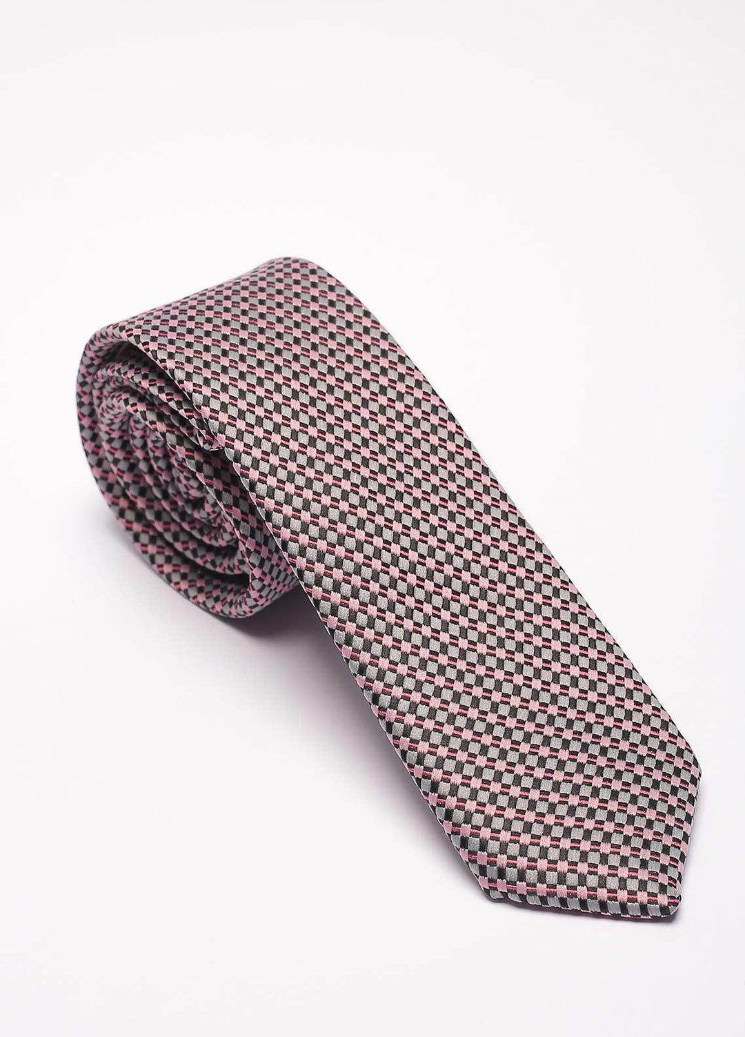 Sanaulla Exclusive Range Narrow Silk Neck Tie  SU21MT Multi-D-2 -