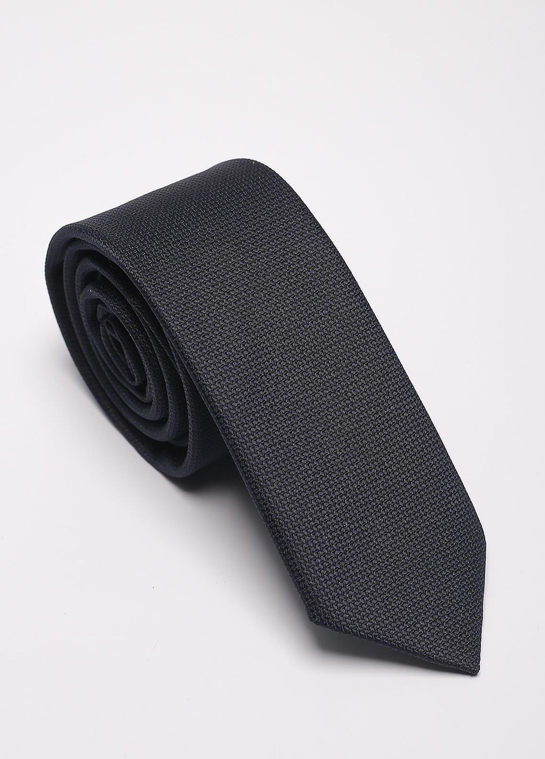 Sanaulla Exclusive Range Narrow Silk Neck Tie  SU21MT N Blue-D-01 -