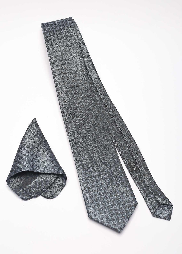 Sanaulla Exclusive Range Narrow Silk Neck Tie  SU21MT Navy Blue-D-8 -