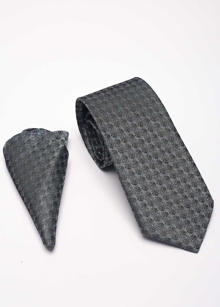 Sanaulla Exclusive Range Narrow Silk Neck Tie  SU21MT Navy Blue-D-8 -