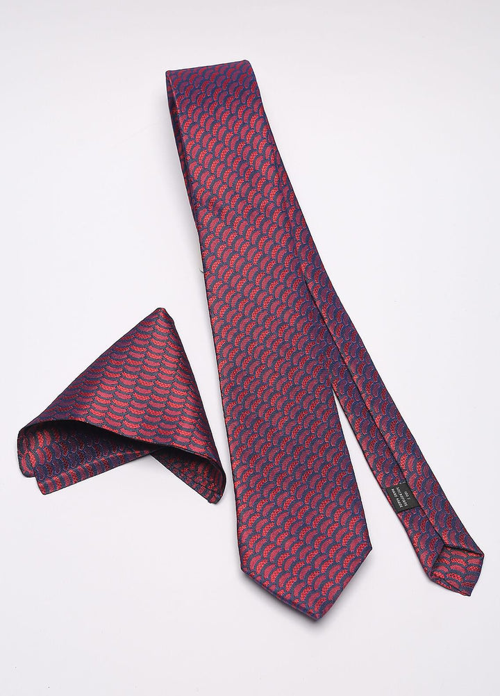 Sanaulla Exclusive Range Narrow Silk Neck Tie  SU21MT Pink-D-2 -