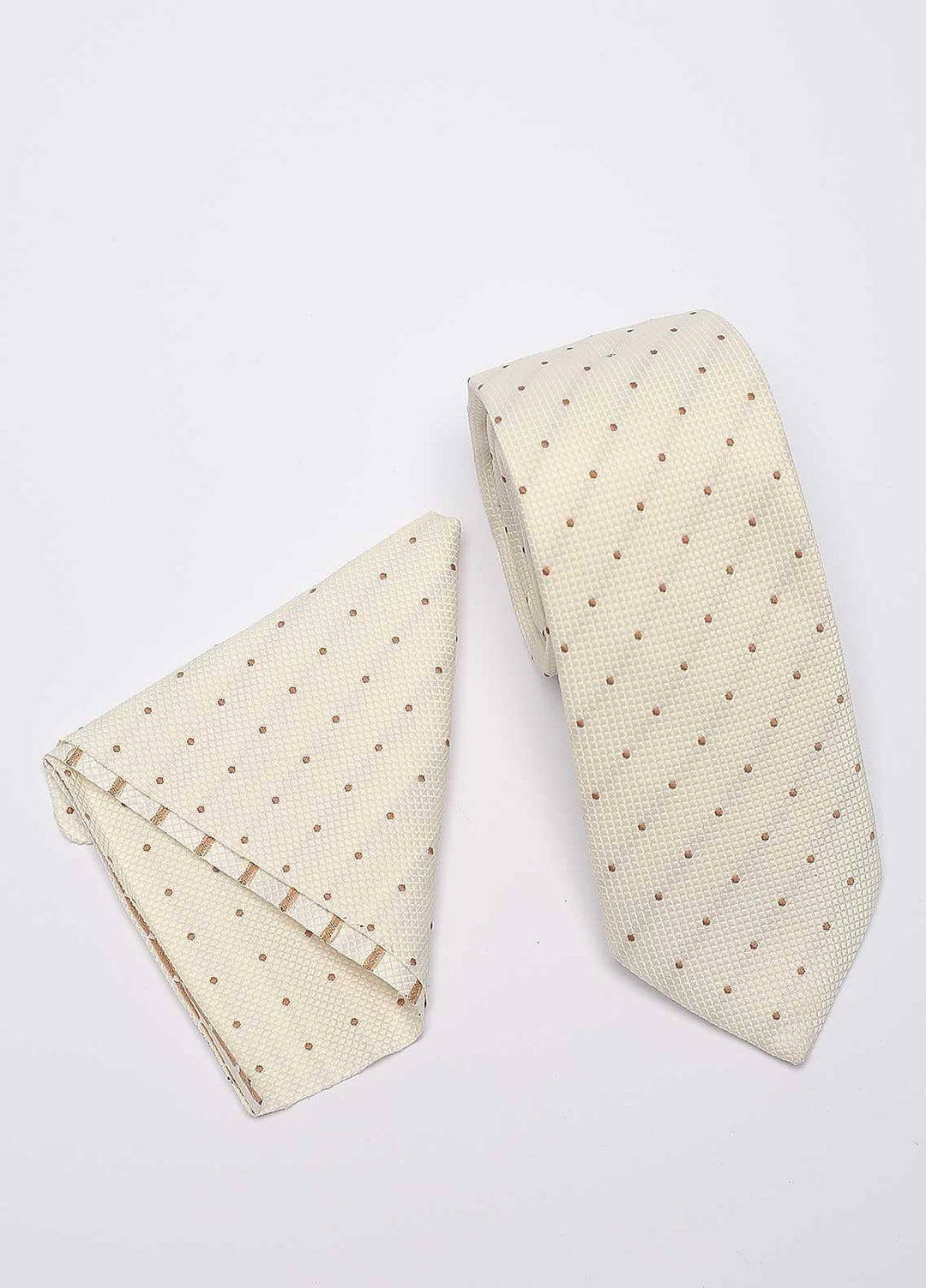 Sanaulla Exclusive Range Narrow Silk Neck Tie  SU21MT White-D-1 -