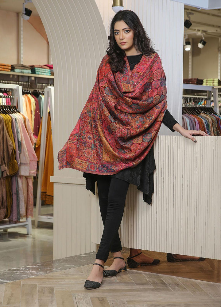 Sanaulla Exclusive Range  Pashmina  Mama D-02 Multi 02 - Women Shawls