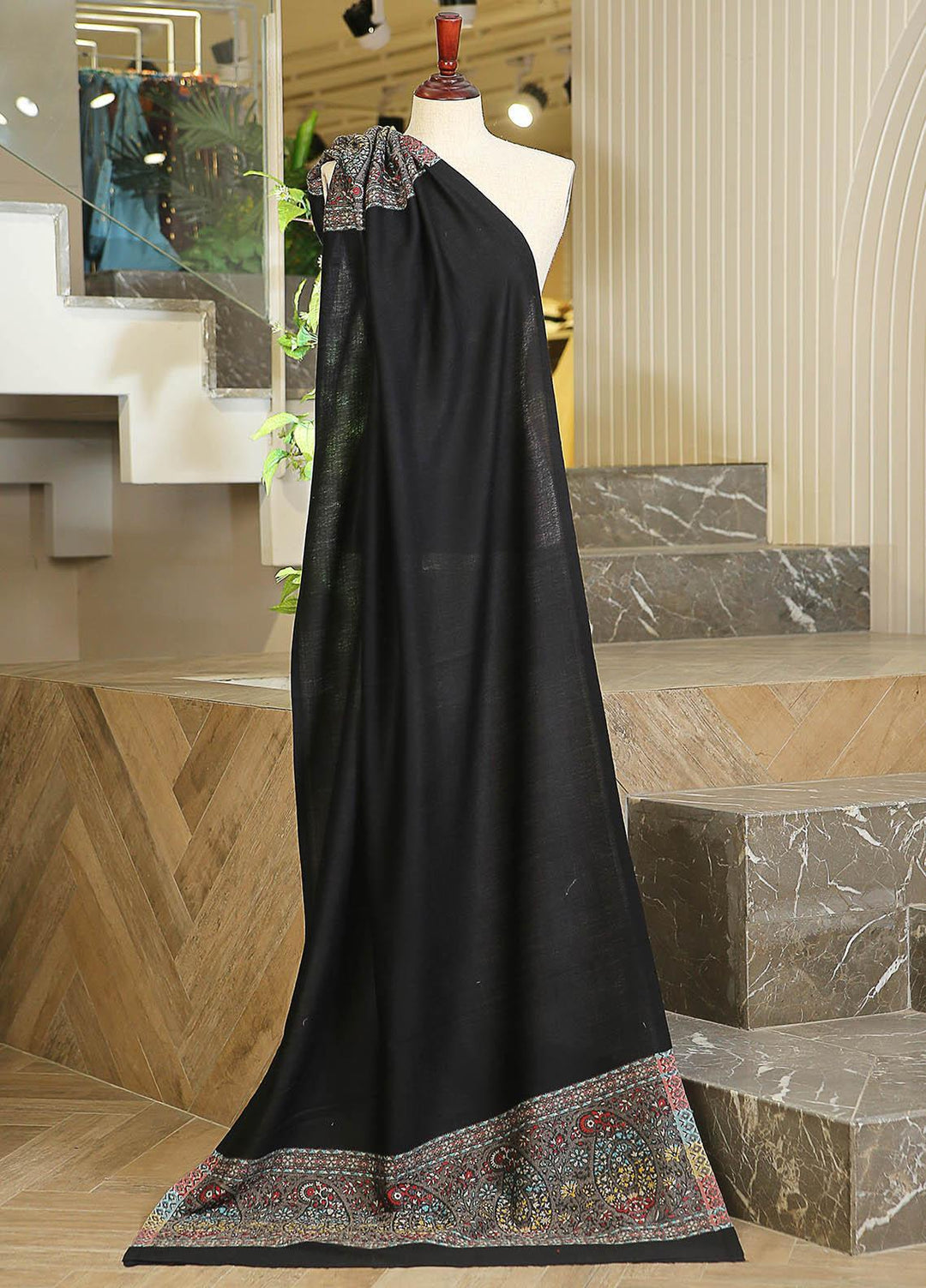 Sanaulla Exclusive Range  Pashmina  D-07 Multi 05 - Women Shawls