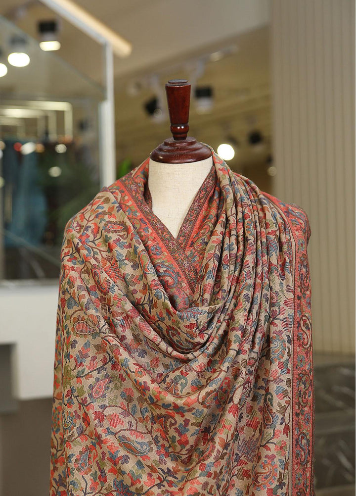 Sanaulla Exclusive Range  Pashmina  Mama D-01 Beige - Women Shawls