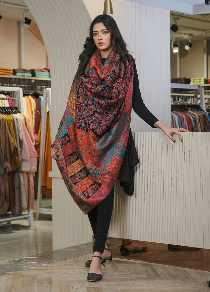 Sanaulla Exclusive Range  Pashmina  Mama D-02 Multi 04 - Women Shawls