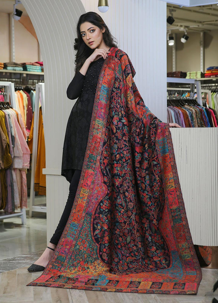 Sanaulla Exclusive Range  Pashmina  Mama D-02 Multi 04 - Women Shawls